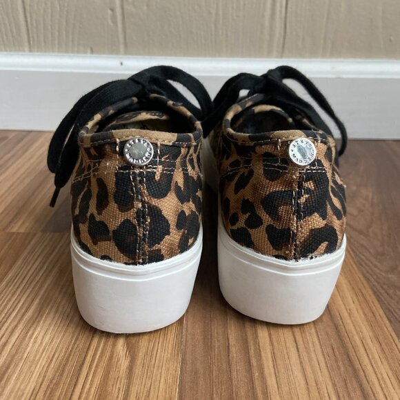 Steve Madden Emmi Leopard Print Lace Up Platform Sneaker - Picture 10 of 13